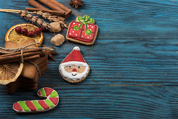 Image showing Gingerbreads for new years and christmas