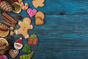 Image showing Gingerbreads for new years and christmas