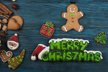 Image showing Gingerbreads for new years and christmas