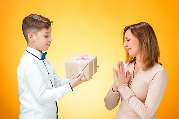 Image showing Happy mother and son