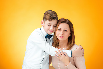 Image showing Happy mother and son