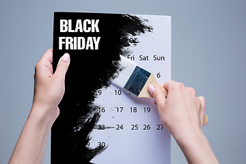 Image showing Black Friday sale - holiday shopping concept