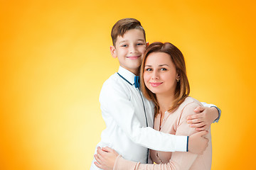 Image showing Happy mother and son