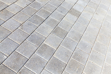 Image showing concrete tiles on the road