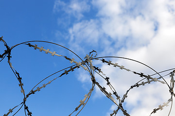 Image showing old barbed wire