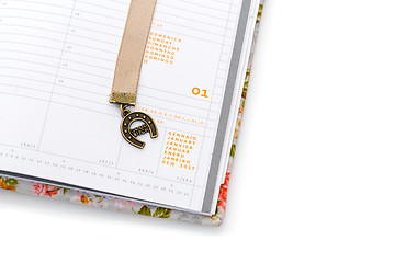 Image showing Notebook opened on new year