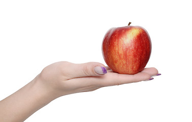 Image showing apple in  hand