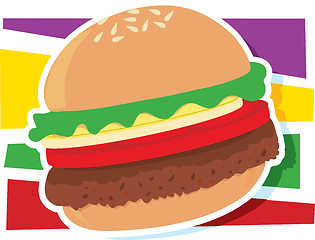 Image showing Hamburger Graphic