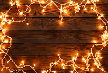 Image showing Wooden background for Christmas wishes