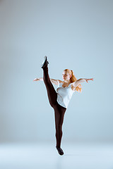 Image showing The women dancing hip hop choreography