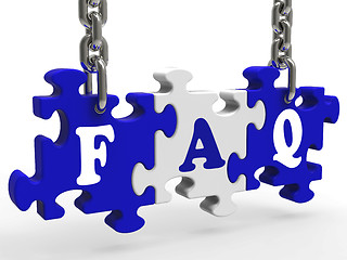 Image showing FAQ Means Frequently Asked Questions