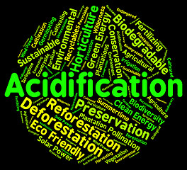 Image showing Acidification Word Indicates Text Ph And Environment