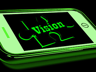 Image showing Vision On Smartphone Showing Predictions