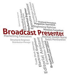 Image showing Broadcast Presenter Shows Anchor Person And Host