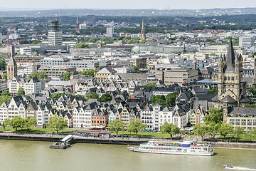 Image showing Cityscape Cologne with Rhine