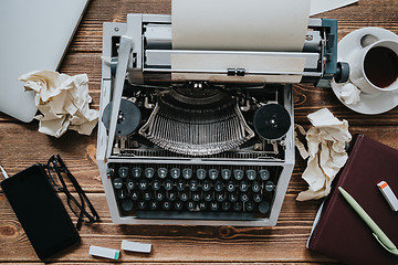 Image showing Retro writing machine.