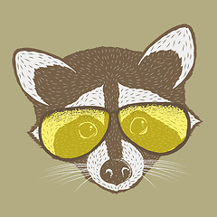 Image showing Raccoon vector illustration