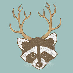 Image showing Raccoon vector illustration