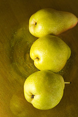 Image showing three pears