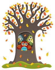 Image showing Owl tree theme image 3