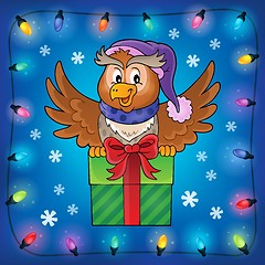 Image showing Owl with gift theme image 7
