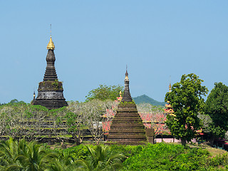 Image showing The Zina Man Aung Pagoda in Mrauk U