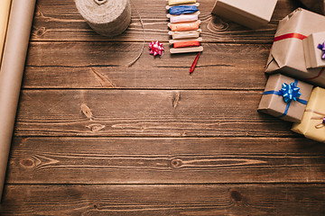 Image showing From above shot of workplace for decorating