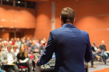 Image showing Speaker at Business Conference and Presentation.