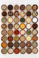 Image showing Dried Herb and Spice Collection