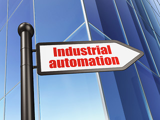 Image showing Industry concept: sign Industrial Automation on Building background