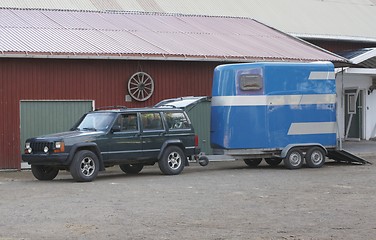 Image showing Horse transport