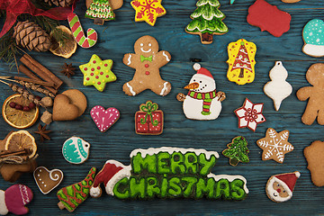 Image showing Gingerbreads for new years and christmas