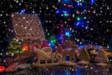 Image showing Gingerbreads for new years and christmas