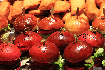 Image showing fresh vegan burgers