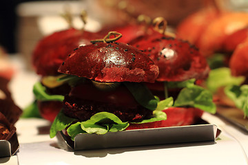 Image showing fresh vegan burgers