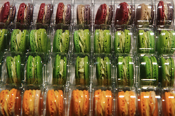 Image showing color macaroons background