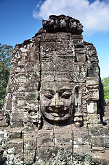 Image showing Bayon Temple At Angkor Wat, Cambodia