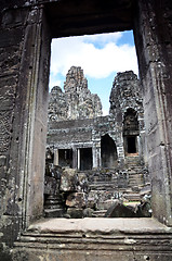 Image showing Bayon Temple At Angkor Wat, Cambodia