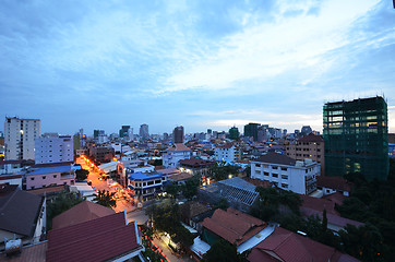 Image showing Phnom Penh Town during twilight time
