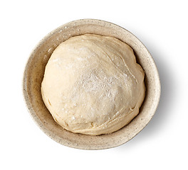 Image showing bowl of fresh raw dough