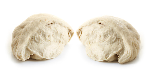 Image showing two pieces of fresh dough