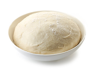 Image showing bowl of fresh raw dough