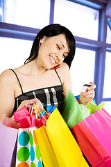 Image showing Shopping woman