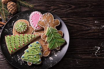 Image showing New year homemade gingerbread