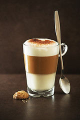 Image showing Latte macchiato coffee 