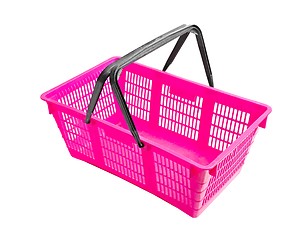 Image showing Shopping basket on white