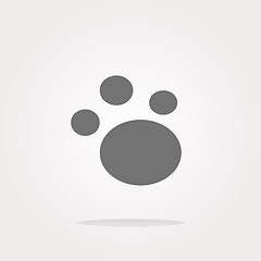 Image showing footprint icon vector, footprint icon eps10, footprint icon picture, footprint icon flat, footprint icon, footprint web icon, footprint icon art, footprint icon drawing, footprint icon,