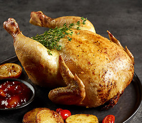 Image showing whole roasted chicken