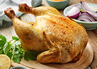 Image showing whole roasted chicken