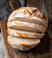 Image showing freshly baked sliced bread